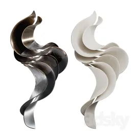 Wall Sculpture Abstract Wave Vasso Fragkou